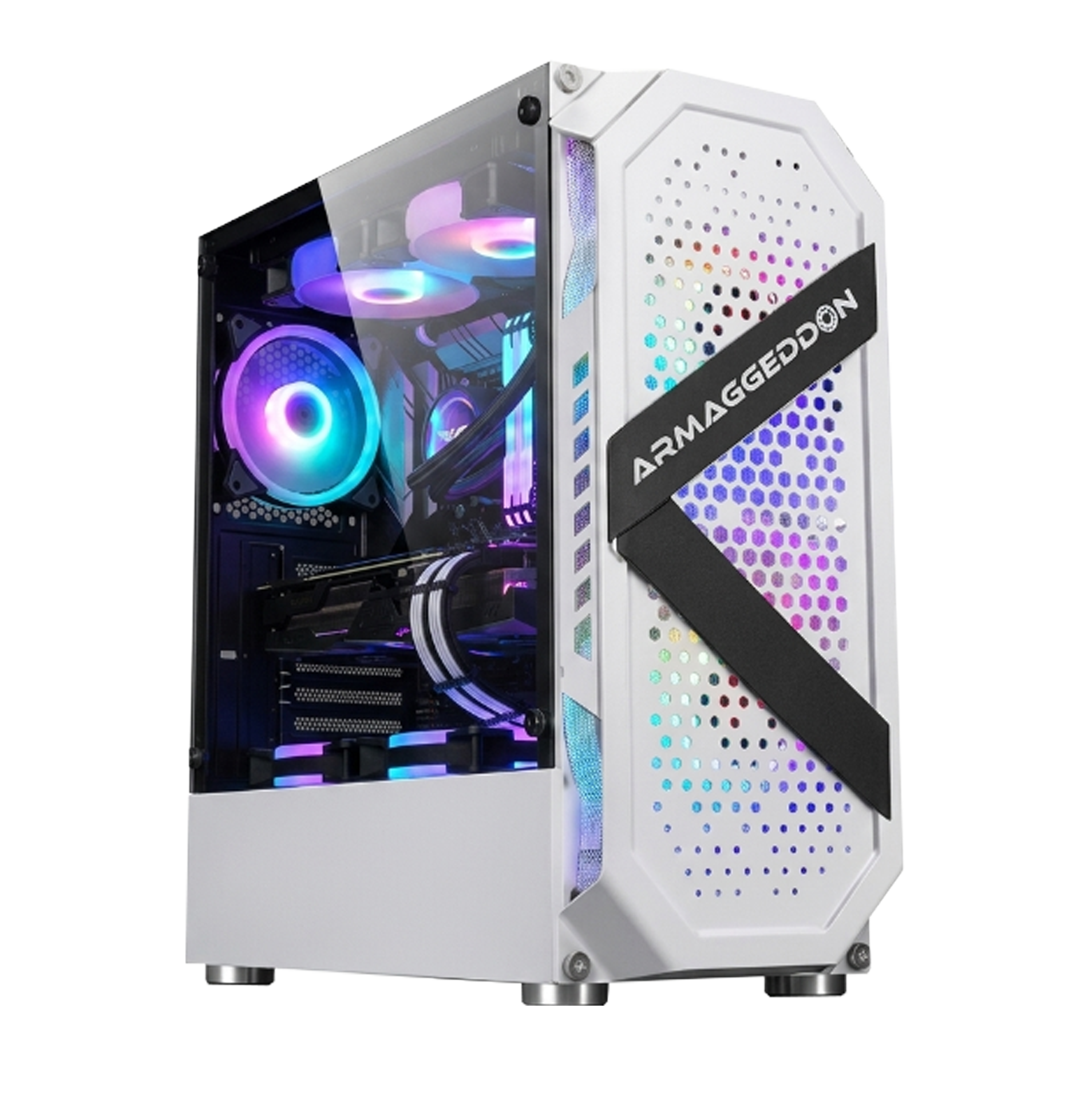 ARMAGGEDDON TRITRON PRO 200 WHITE  GAMING CASE - cases