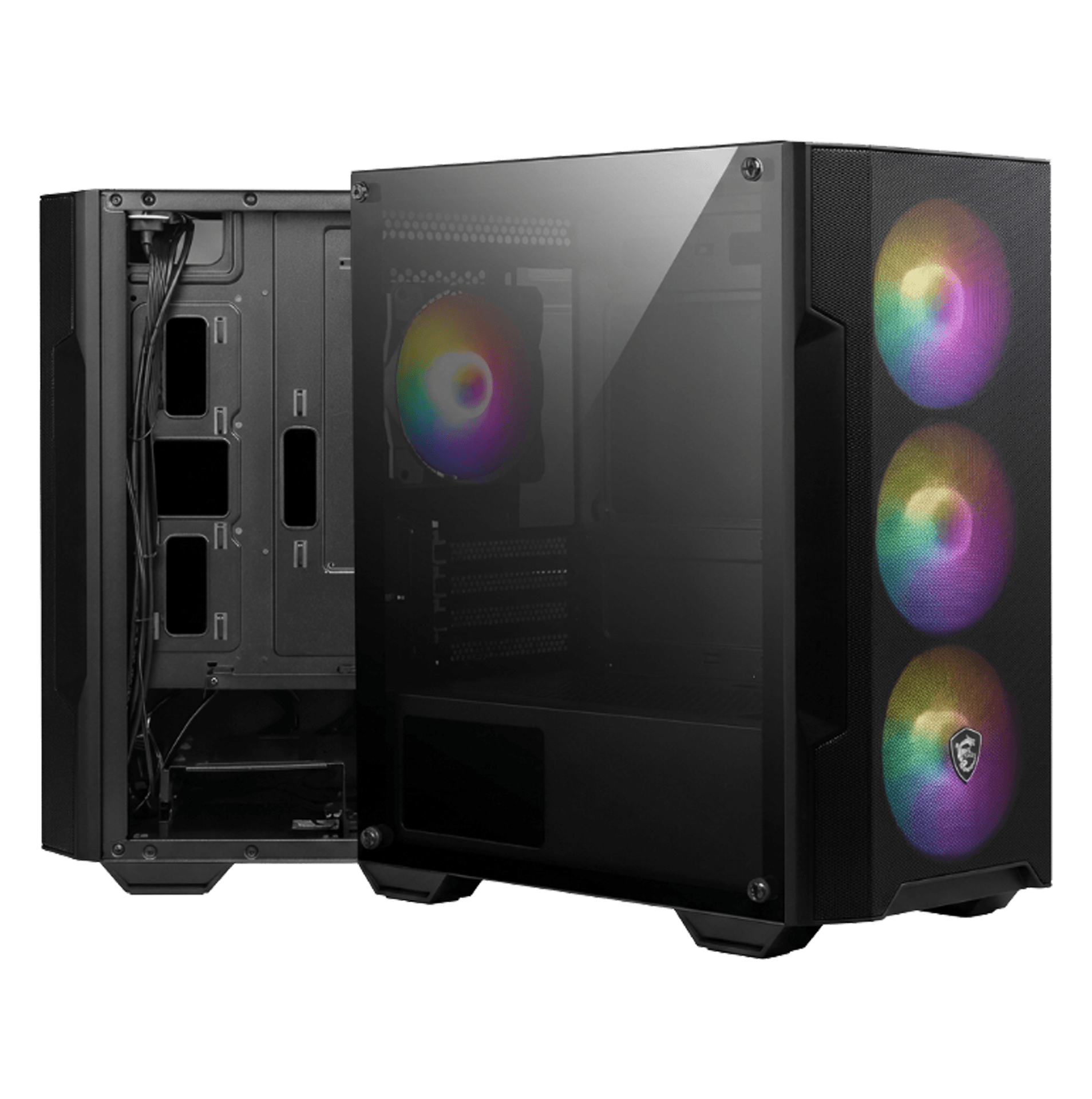 MSI MAG FORGE M100A RGB GAMING CASE view 2
